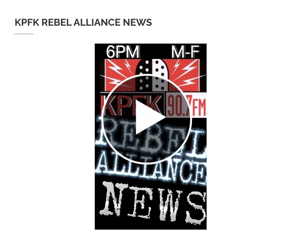 KPFK Rebel Alliance News